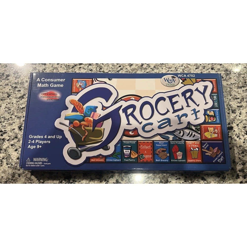 2000 Grocery Cart, Consumer Math Game By Creative Teaching Associates #4702